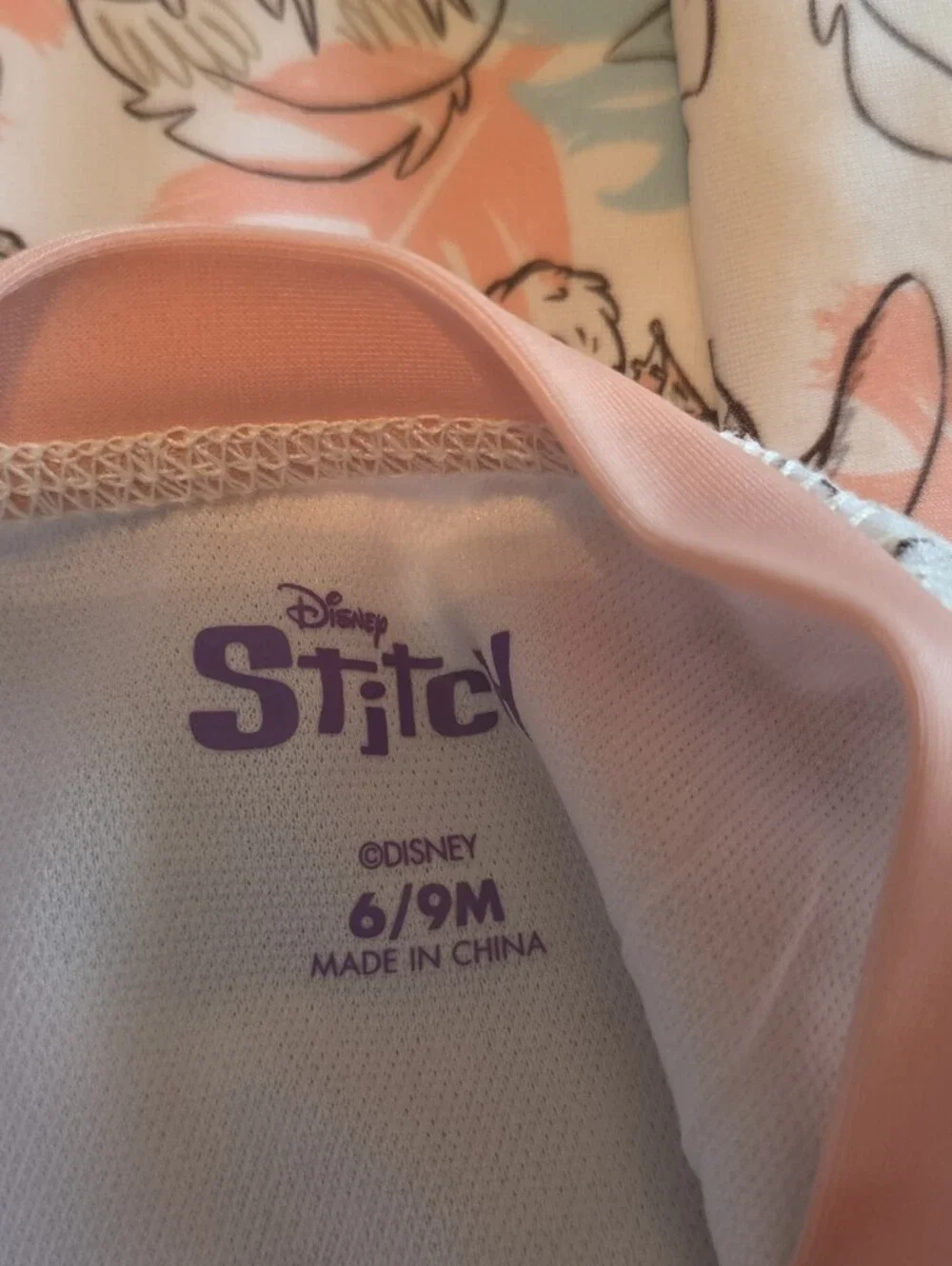 Disney Stitch Swim Romper 6/9 Months